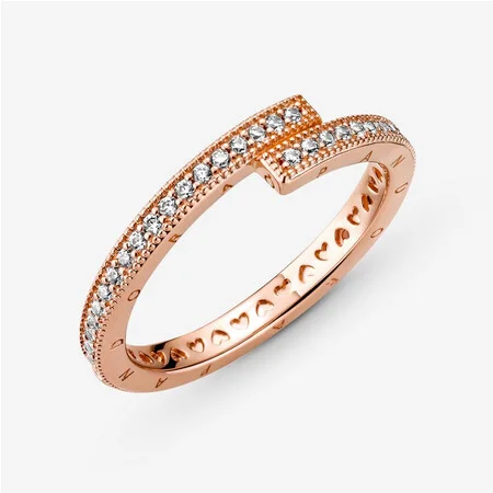 189491C01-54 Sparkling Overlapping Ring size 54