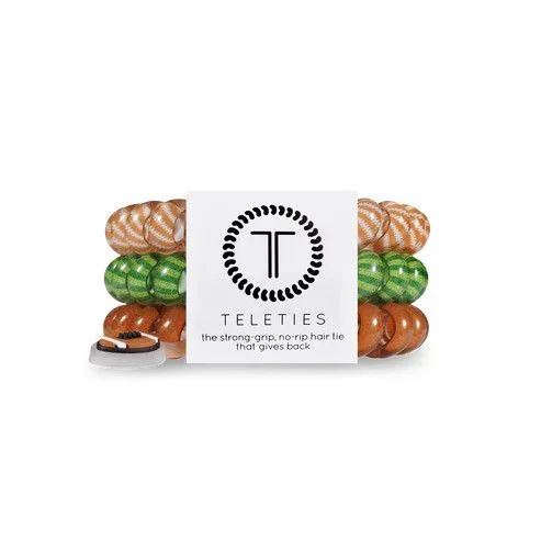 3 Pack Hair Ties Large Football