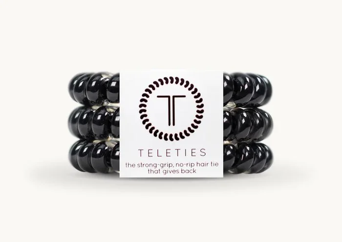 3 Pack Hair Ties Large Jet Black