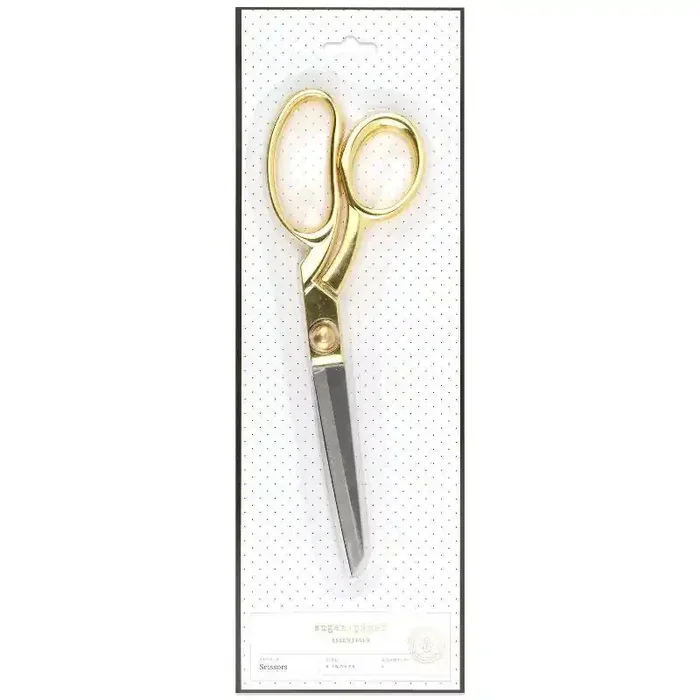 8″ Scissors Gold – Sugar Paper Essentials Metal Office & Desk Supplies, Non-Powered Tools, 0.375 lbs