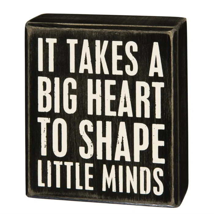 “A Big Heart” Box Sign