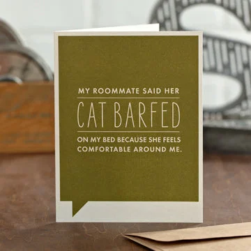 “My Roommate Said Her Cat” Funny Friendship Card