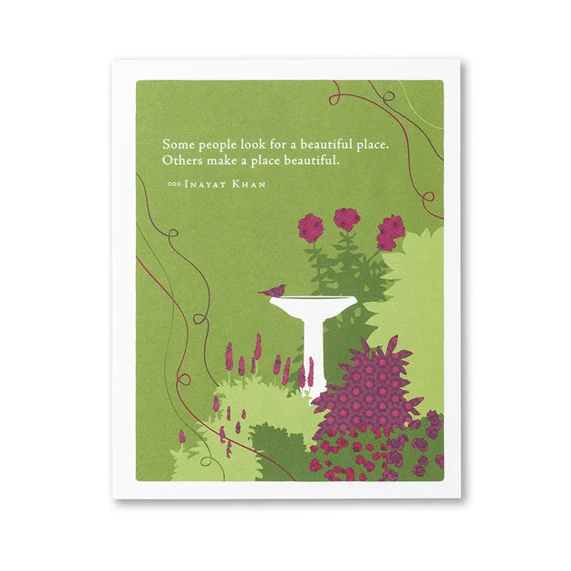 “Some People Look for a Beautiful Place” Thank You Card