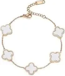 Accessorize by shakshi Reversible anti tarnish waterproof fortune clove bracelet, One Size, Stainless Steel, NIL