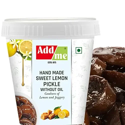Add me Hand Made Sweet Lemon Pickle 600 g Without Oil Homemade Taste Purana nimbu ka achar 600gm
