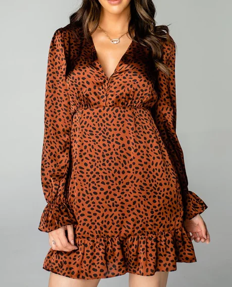 Alicia Cinnamon Dress