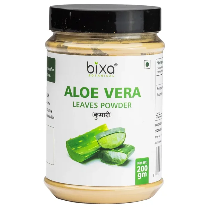 Aloe Vera Leaf Powder – 200 Gm,Pack of 1 Natural Skin & Hair care (Aloe Barbadensis) Promotes Healthy Digestion & Liver Functions