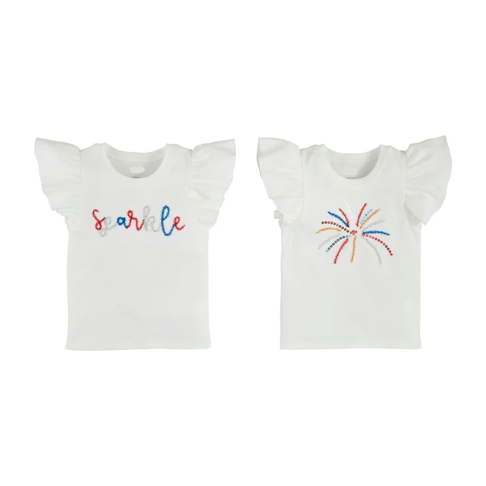 AMERICA TINSEL & SEQUIN TEE