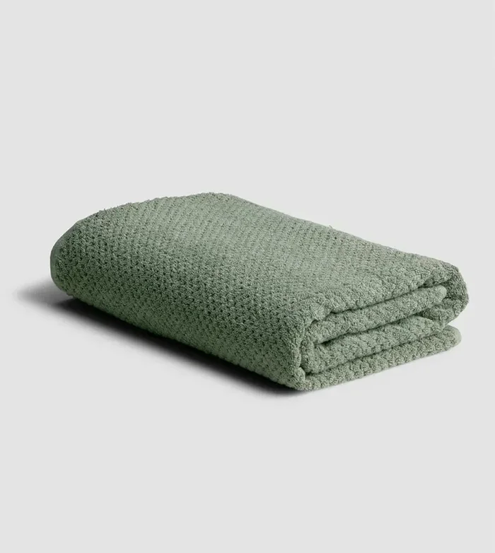 Amouve 100% Organic Cotton Bath Towel, Super-soft, Luxurious, 600 GSM – Popcorn