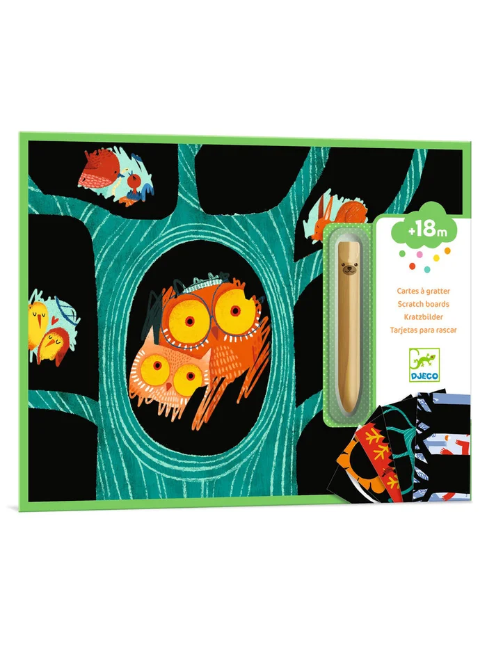 Animals to Discover Scratch Art