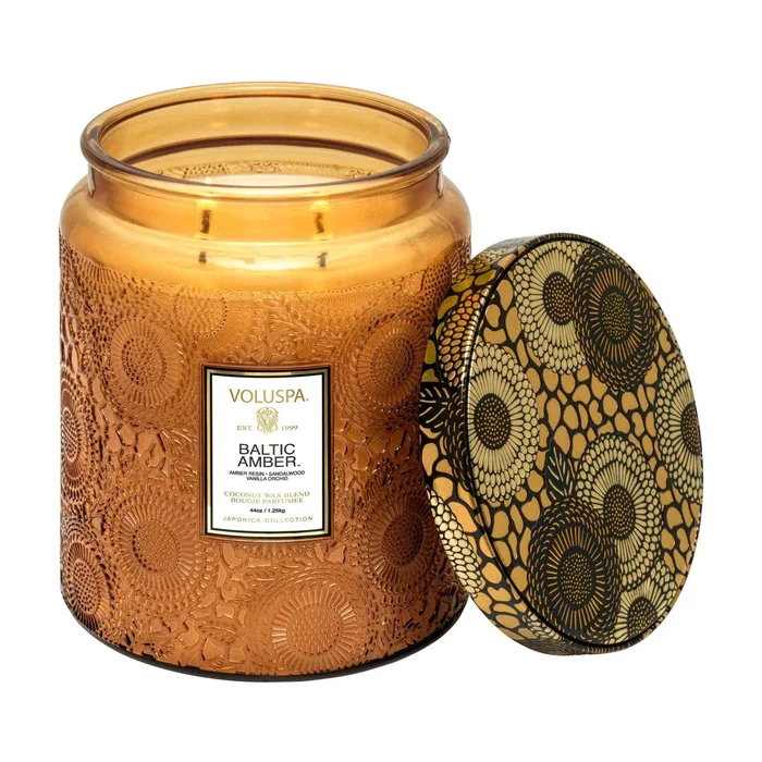Baltic Amber – 44 oz Double Wick Luxe Candle