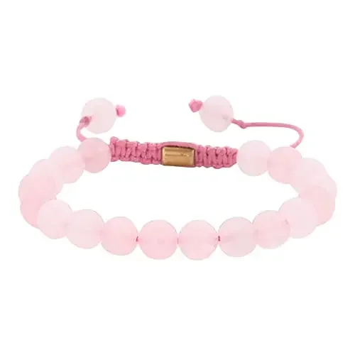 Bamboology Rose Quartz Stone Healing Bracelet For Love And Relationships