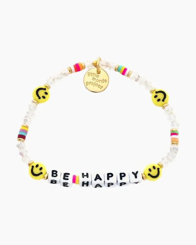 Be Happy Beaded Bracelet Sunshine