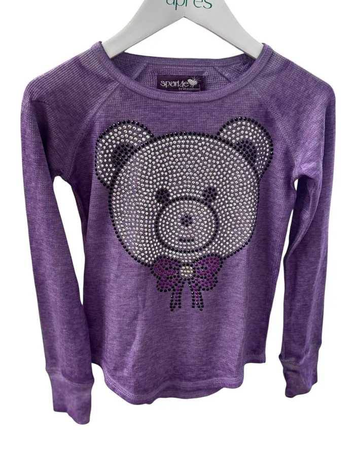 Bear with Bow Long Sleeve Thermal