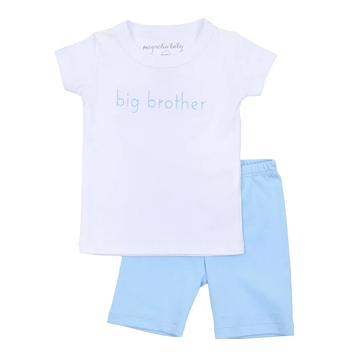 Big Brother Embroidered Short Pajamas: 3T