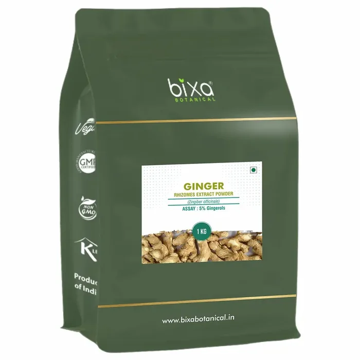 Bixa Botanical Ginger (Zingiber officinale) dry Extract – 5% Gingerols by UV