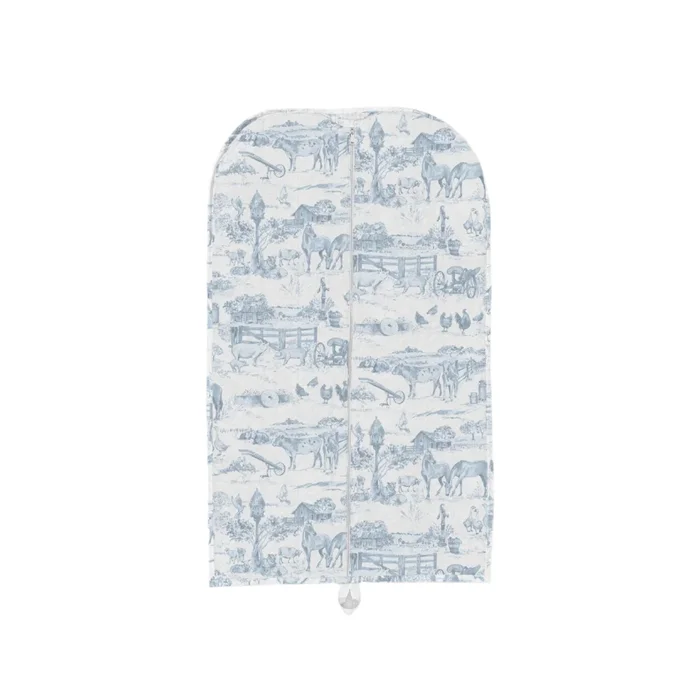 BLUE ALEDO TOILE QUILTED GARMENT BAG
