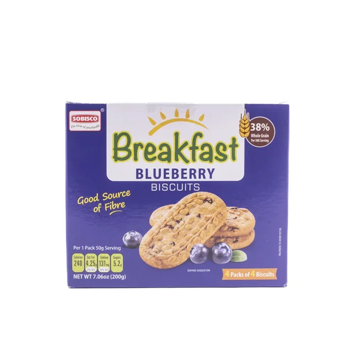 Breakfast Blueberry Biscuits Good Source of Fiber