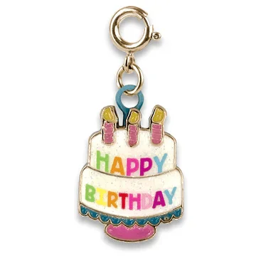CHARM IT® Gold Birthday Cake Charm