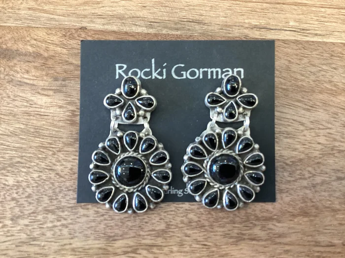 Circle of Life Earrings – Black Onyx