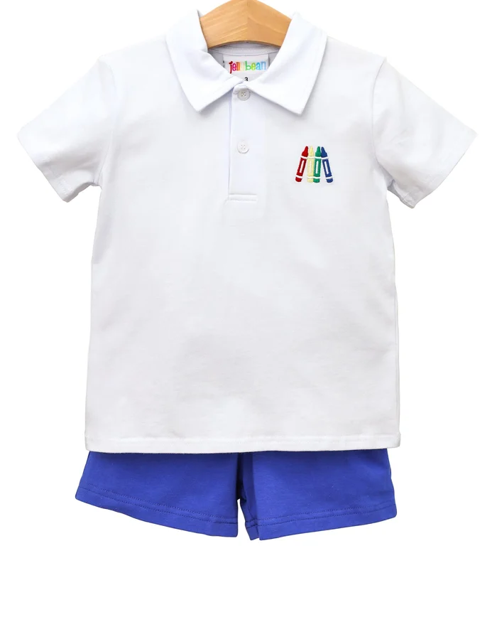 Color Me Cute Short Set by Jellybean Smock Candy