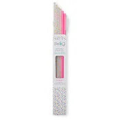 CONFETTI+PINK REUSABLE STRAW SET