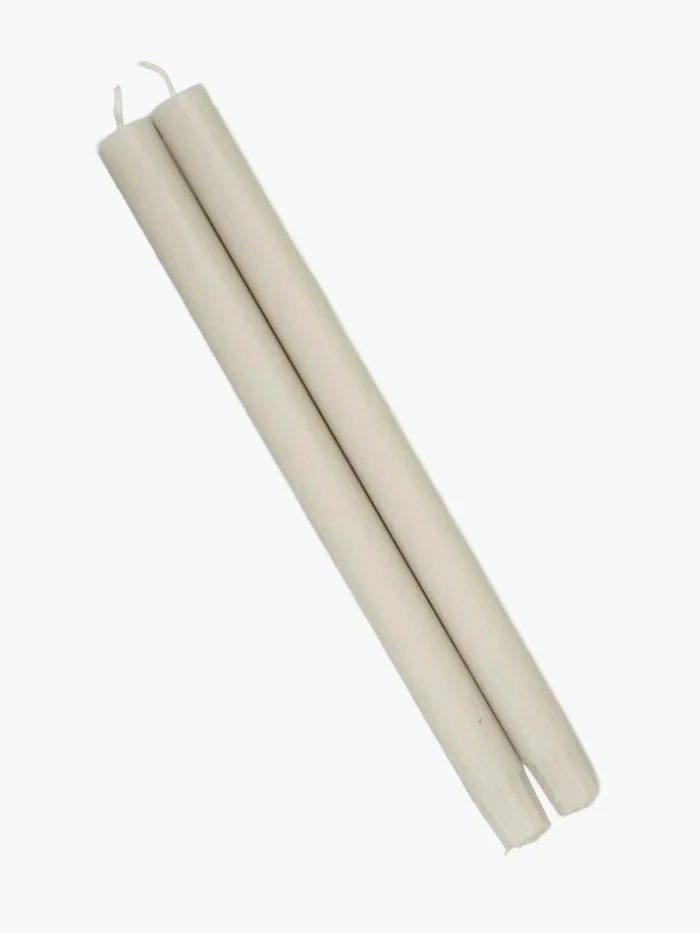 Cool Grey Dinner Candle