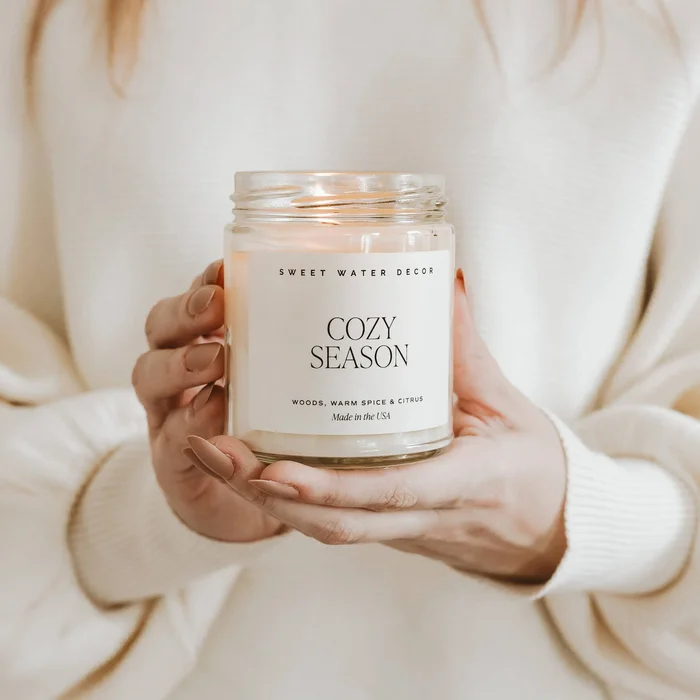Cozy Season 9 oz Soy Candle – Fall Home Decor & Gifts