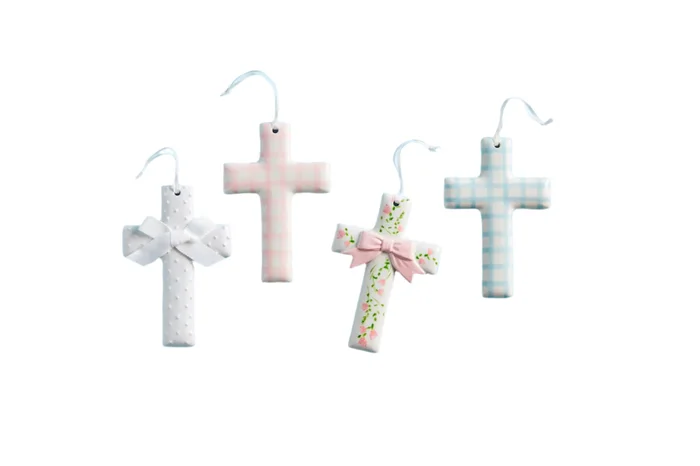 DECORATIVE CERAMIC CROSS