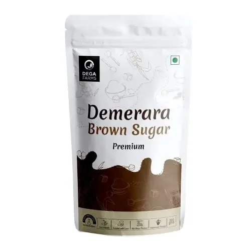 DEGA FARMS Premium Demerara Sugar (Brown Sugar) – 500GM Made with 100% Pure Organic & Natural Ingredients – SEDEX Certified Brand