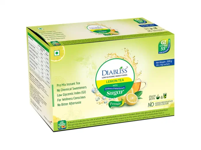Diabliss Herbal Herbal Lemon Green Teabags- Low Gi-30 X 10 Grams Sachet Box