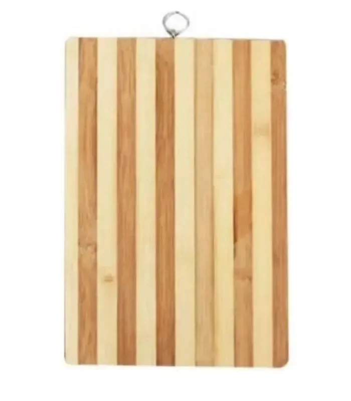 Dynore Non-Slip Vegetable Cutting Board/Vegetable Chopping Board with Hanging Ring for Cutting and Chopping Vegetables Fruit Bread Meat, Perfect Dual Tone Wood Serving Tray Board- Wooden