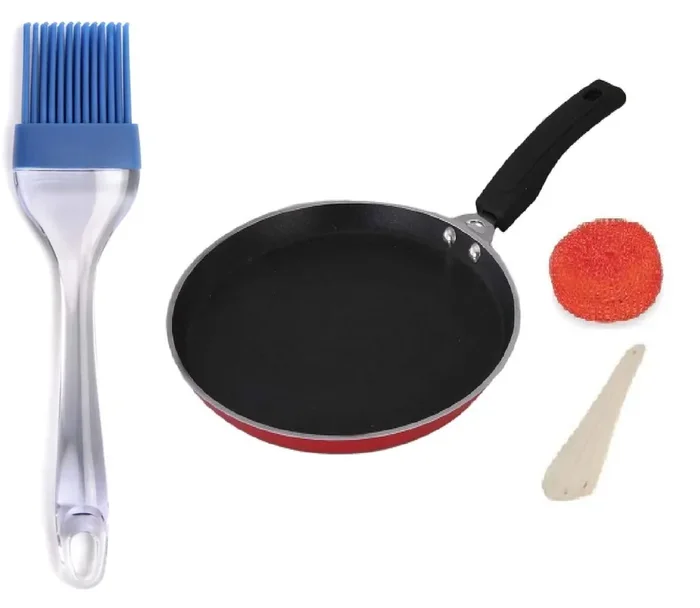 Dynore Non Stick Dosa tawa with Oil Brush