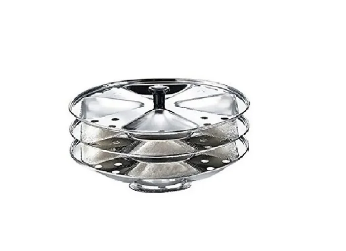 Dynore Stainless Steel Triangle Shape idli stand/Idli maker 4×3 Plates (12 idli)