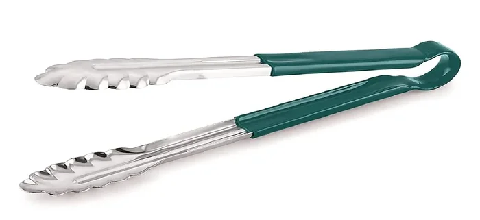 Dynore Stainless Steel Viny Coating Utility Tong Green 31.5 cm Long