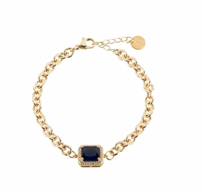 Elizabeth Link Bracelet – Sapphire