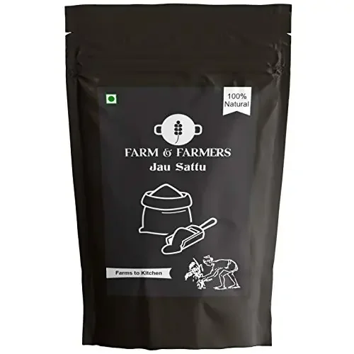 Farm and Farmers Natural Rajasthani Barley Desi Jau Sattu (Flour) – 700 GR