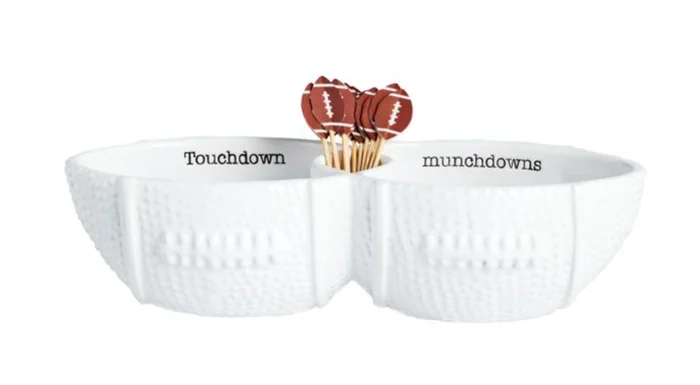 FOOTBALL TOOTHPICK SERVER SET