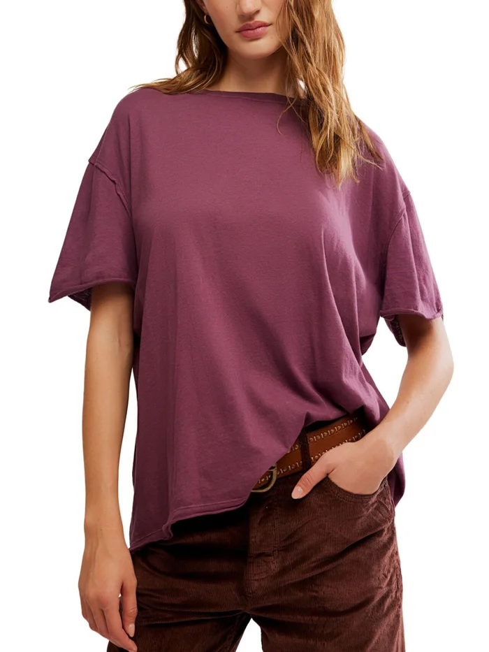 Free People Nina Tee – Maroon