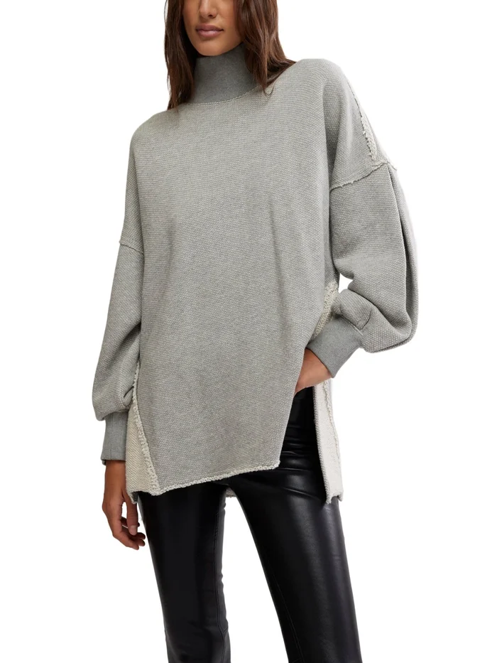 Free People Wonderful Pullover – Heather Grey