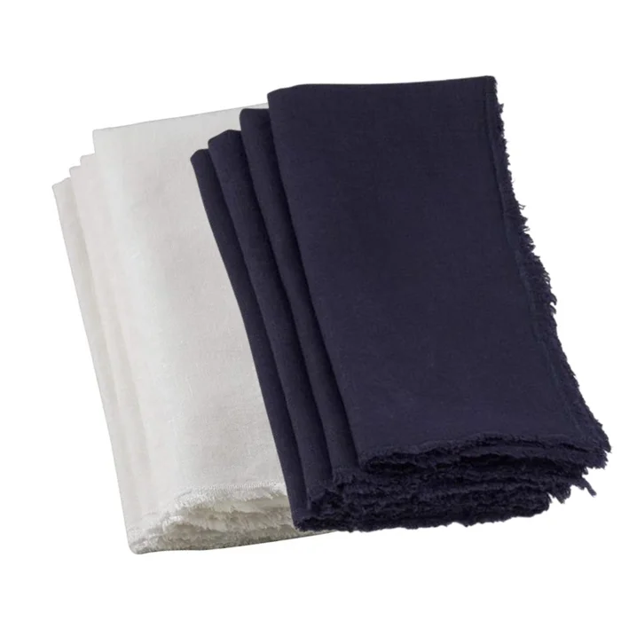 FRINGED DESIGN STONE WASHED NAPKIN