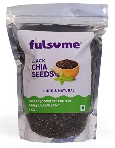 FULSOME – Black Chia Seeds (1Kg) – Super Saver Value Pack