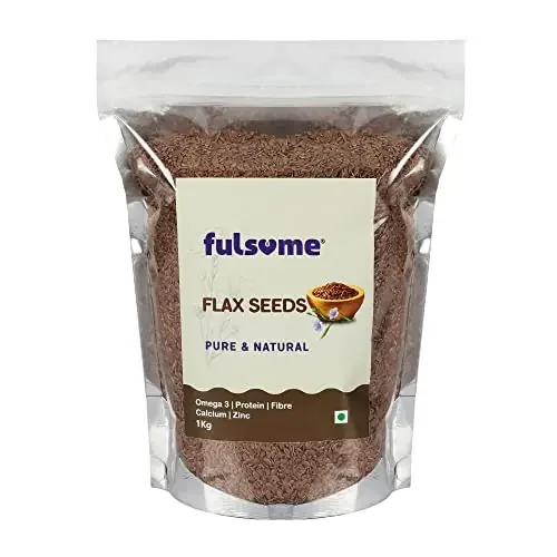 FULSOME – Premium Raw Flax Seeds – 1Kg 100% Natural For Healthy Diet