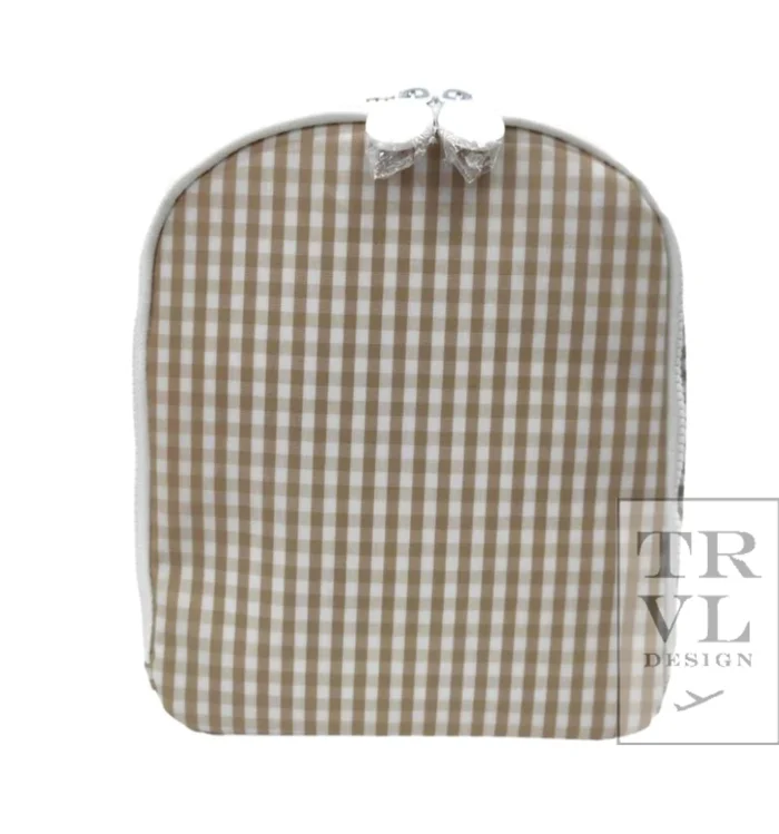 GINGHAM KHAKI BRING IT LUNCH BOX