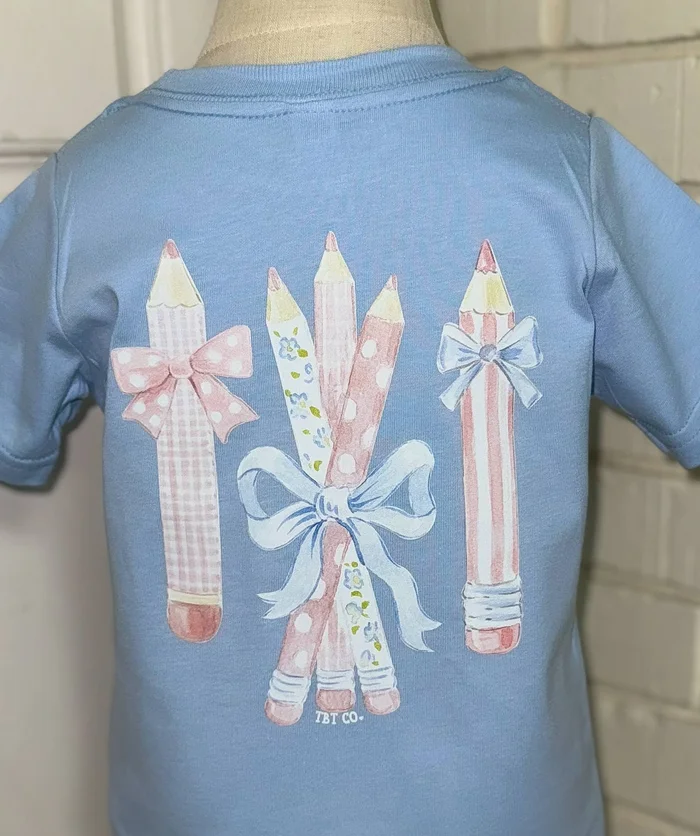 Girly Bow Back to School Tee: 3T