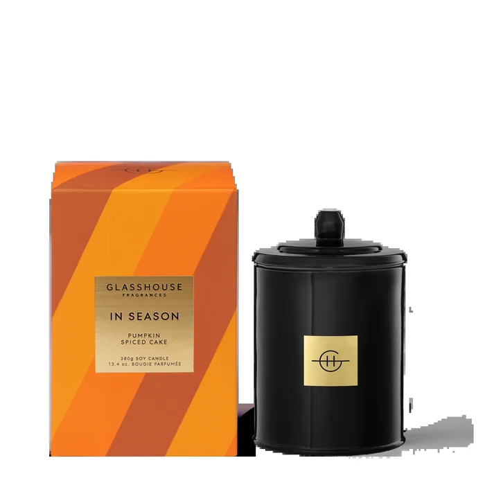 Glasshouse Fragrances 13.4 oz Candle – Pumpkin Spiced Cake