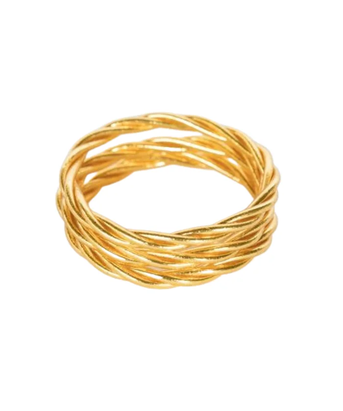 GOLD TWIST BANGLE
