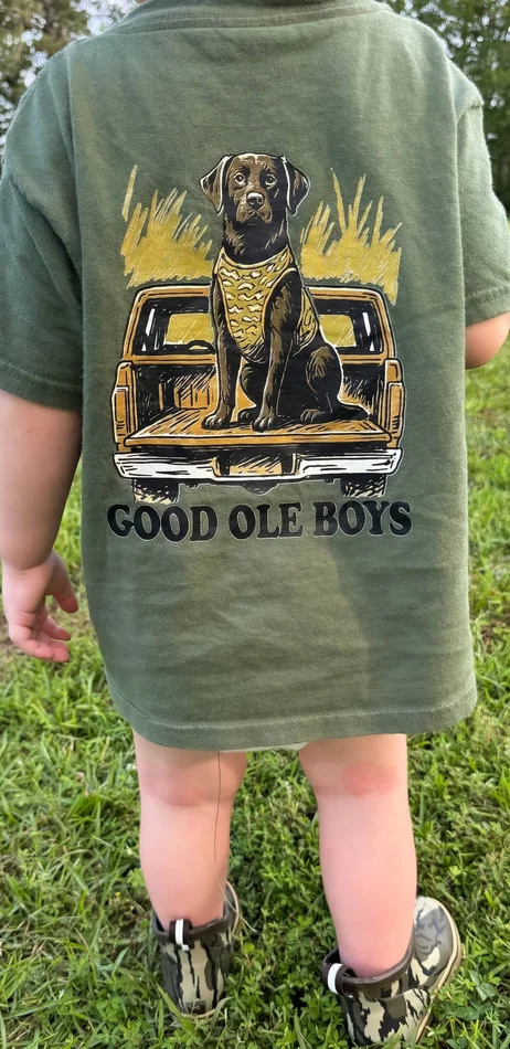 Good ole boys on dark green: YXS (4/5)