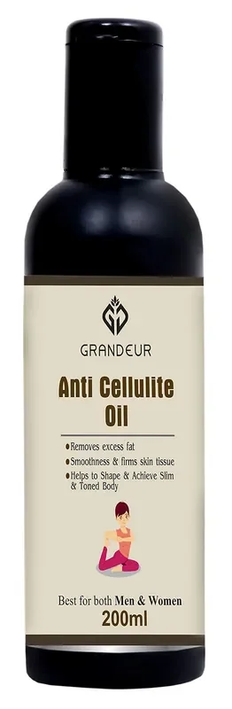 Grandeur Anti Cellulite & Skin Toning Fat Burning Oil & Slimming Oil For Stomach, Hips, Thighs, Body and Arms – 200ml Weight loss Management Helps achieving Tonned Body