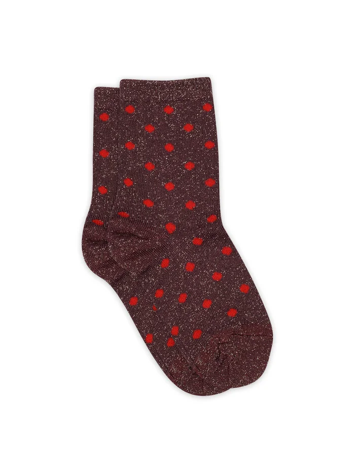 Grape Skin Irma Glitter Socks